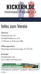 Mobile Screenshot of kickern.de